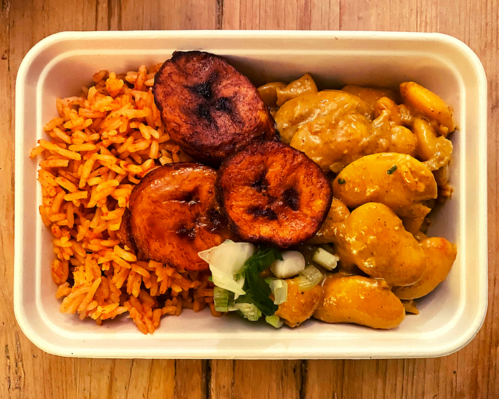Ready Meals Delivered | 1 x Stew Jollof Box (Butter Bean)(Vegan) 