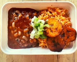 Ready Meals Delivered | 1 x Stew Jollof Box (Black-Eyed Beans) (Vegan) 